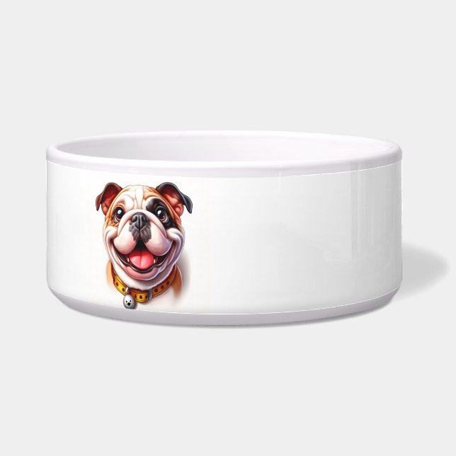Mr. Wobbles Ceramic Pet Bowl (Front)