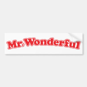 Mr Wonderful Bumper Sticker