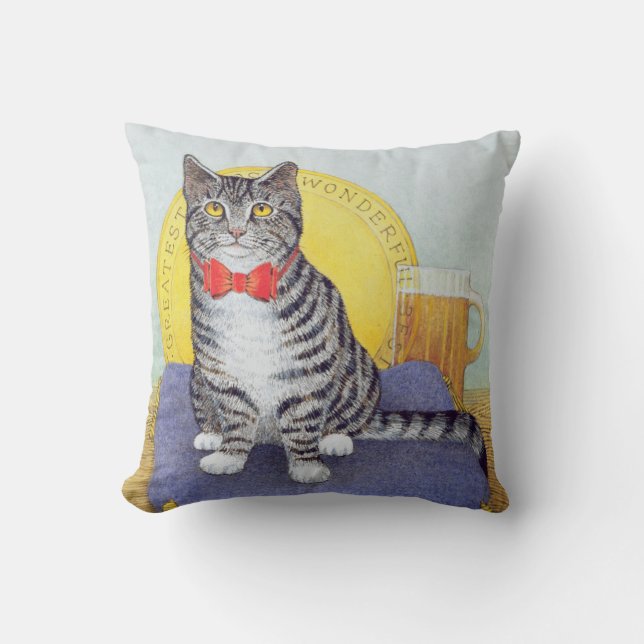 Mr Wonderful Throw Pillow (Front)