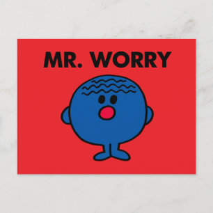 Mr Worry Classic Postcard
