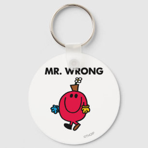 Mr Wrong Classic Keychain