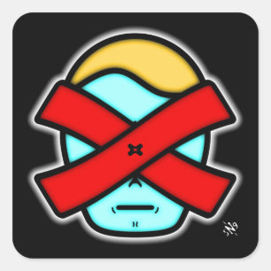 Mr X - Anonymous mysterious person v2 Square Stick Sticker