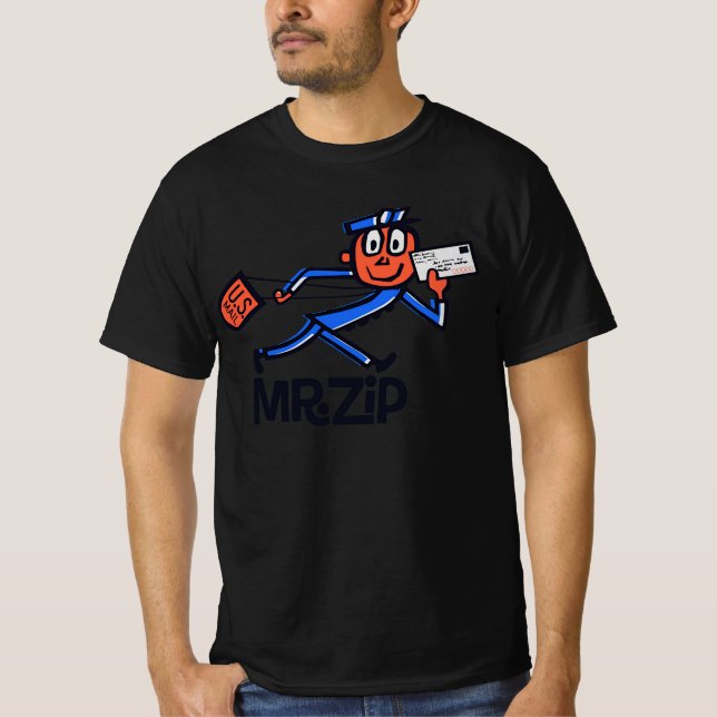Mr. Zip Zippy - USPS - Postal Service T-Shirt (Front)