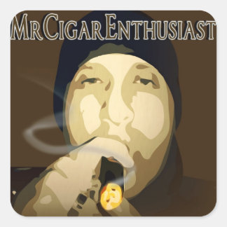 MrCigarEnthusiast Square Sticker