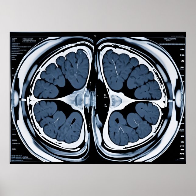 MRI brain scan Poster (Front)