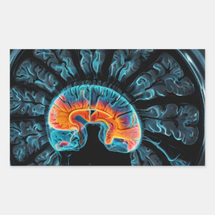 MRI brain scan Sticker
