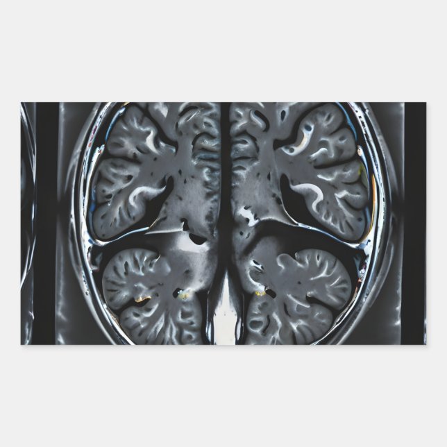 MRI brain scan Sticker (Front)