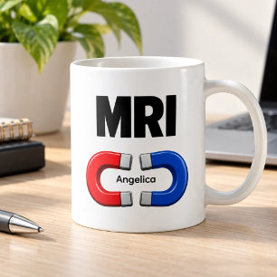MRI Red Blue Magnet Funny Personalized Coffee Mug