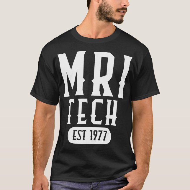 MRI Tech 1977 Radiology Scan Gift  T-Shirt (Front)