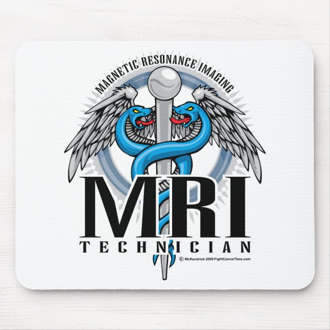 MRI Tech Caduceus Mouse Pad (Front)