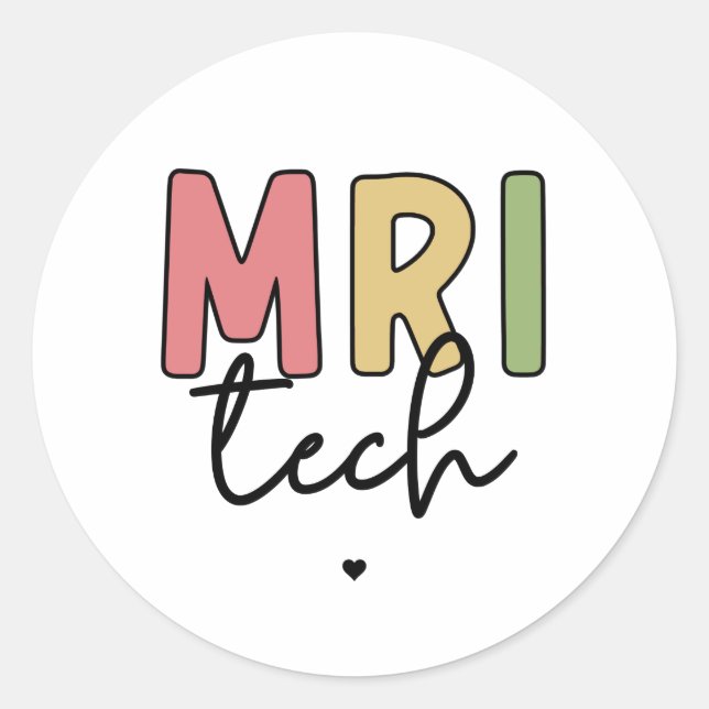 MRI Tech | MRI Technologist Gifts  Classic Round Sticker (Front)