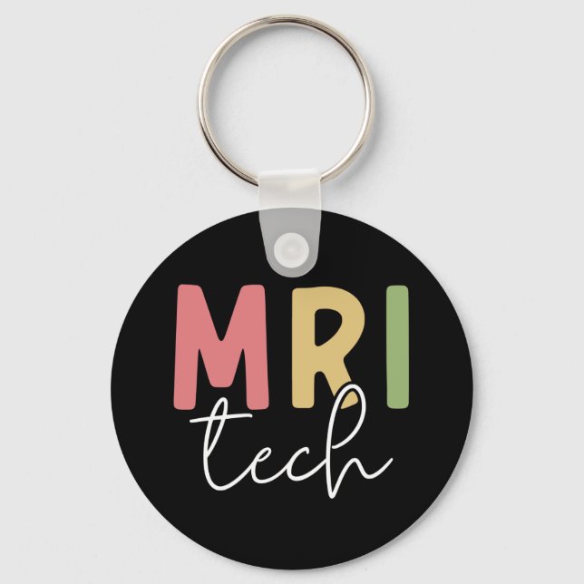 MRI Tech | MRI Technologist Gifts Keychain (Front)