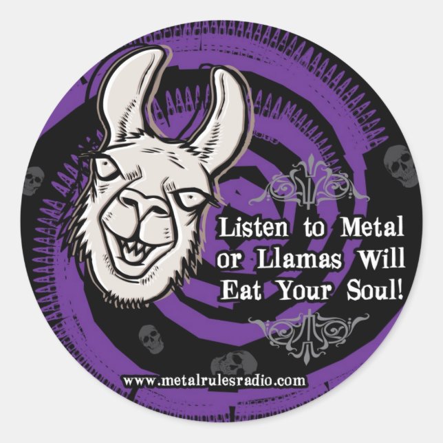 MRR Llama Sticker (Front)