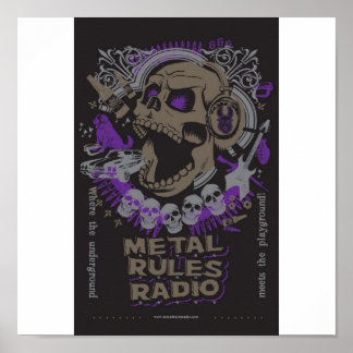 MRR Screaming Skull Poster