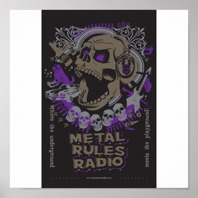 MRR Screaming Skull Poster (Front)
