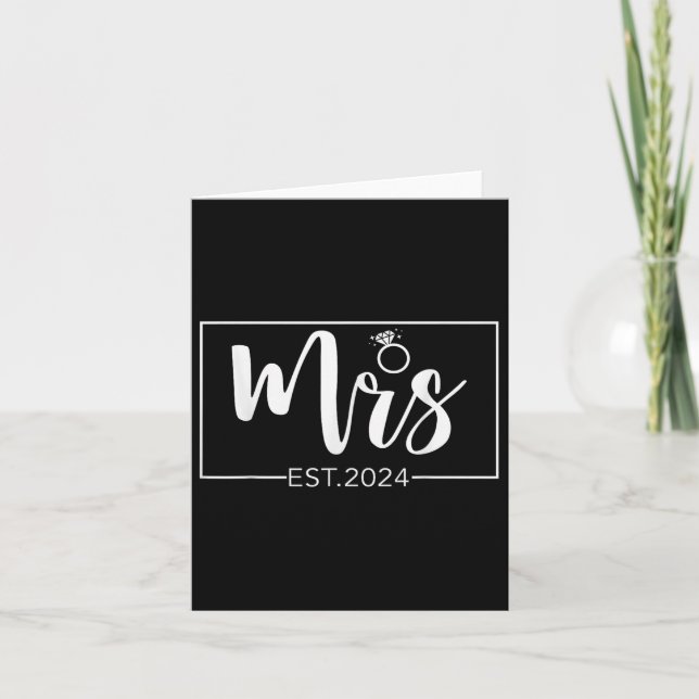 Mrs. 2024 Future Mrs Bride Wedding Matching Engage Card (Front)