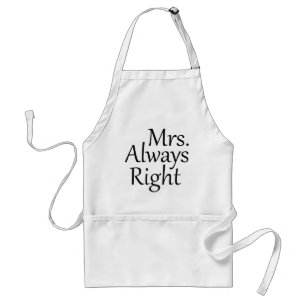 Mrs. Always Right Standard Apron