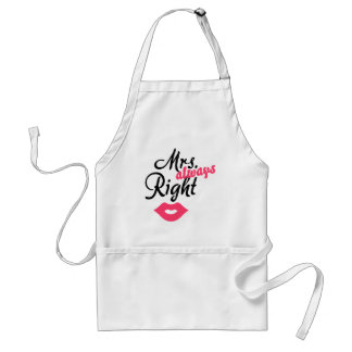 Mrs. 'always' Right Standard Apron