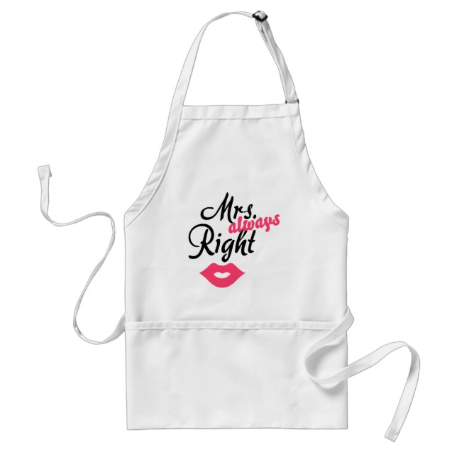 Mrs. 'always' Right Standard Apron (Front)
