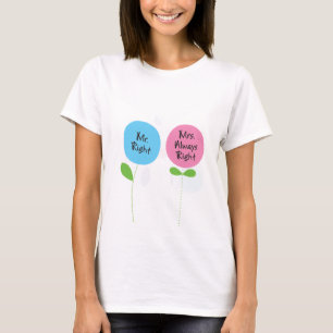 mrs. always right t-shirt