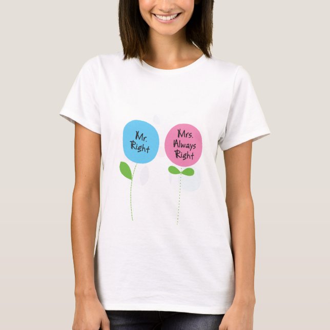 mrs. always right t-shirt (Front)