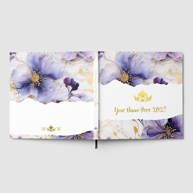 Mrs. America Like Crown Foil Scrapbook  Guest Book (Full)