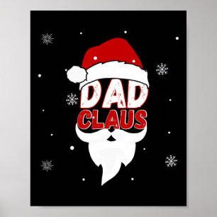 Mrs And Mr Claus Couples Matching Christmas Pajama Poster