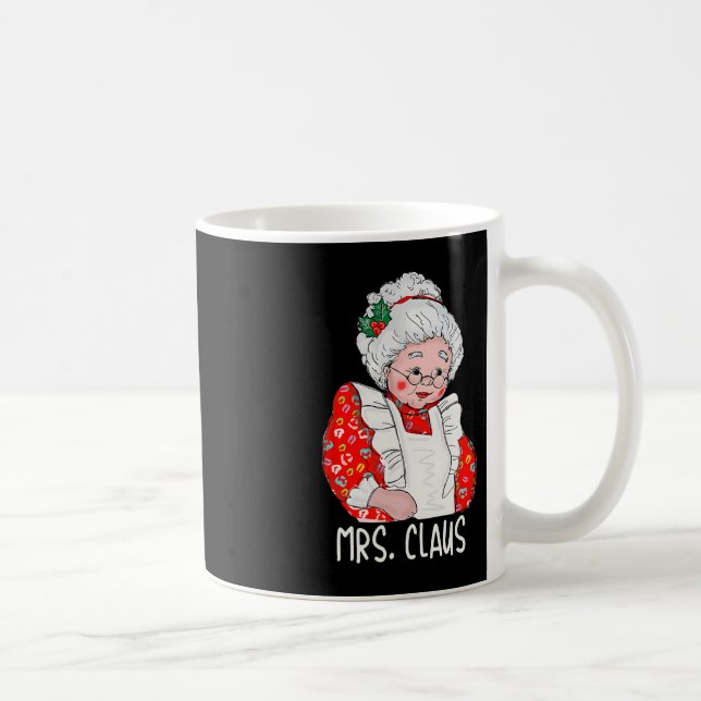 Mrs and Mr Santa Claus Couples Matching Christmas  Coffee Mug (Right)