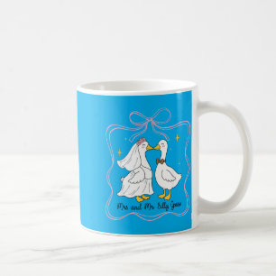 Mrs And Mr Silly Goose Wedding Party Funny 2 Coffee Mug