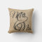 Mrs and Mrs Burlap lesbian Wedding Personalized