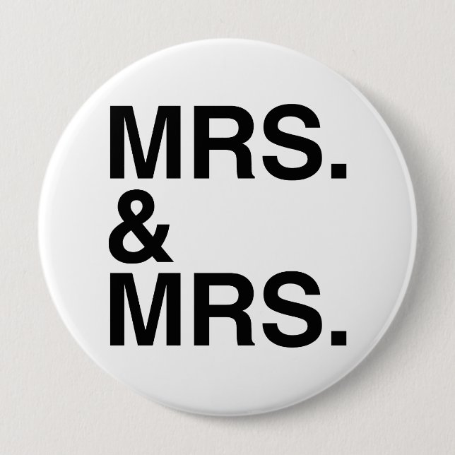 MRS. AND MRS. -.png 4 Inch Round Button (Front)