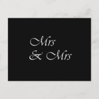 Mrs and Mrs