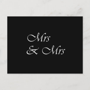 Mrs and Mrs Postcard