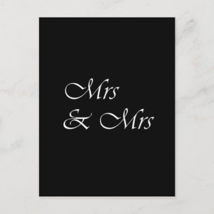 Mrs and Mrs Postcard