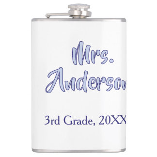 mrs anderson teachers appreciation day purple scho hip flask