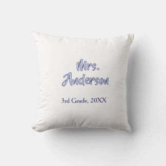mrs anderson teachers appreciation day purple scho throw pillow