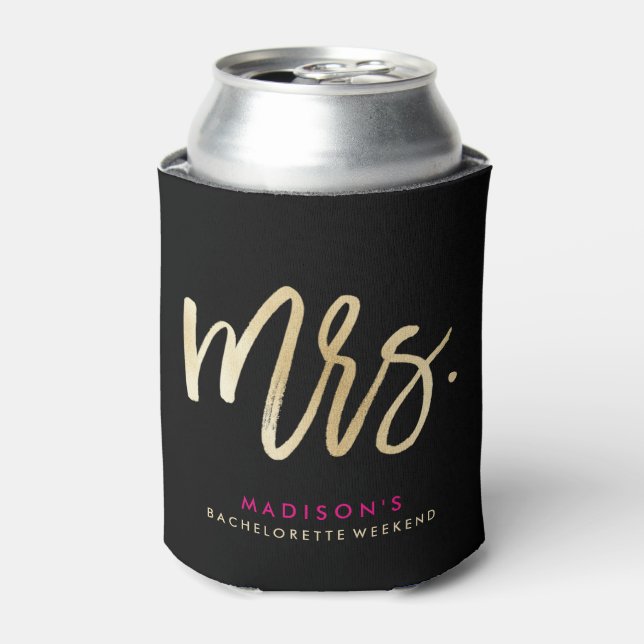 Mrs. Bachelorette Can Cooler (Can Front)