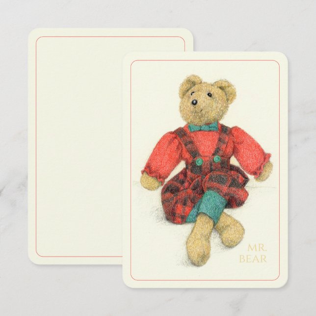 MRS. BEAR 3.5x5 Flat Card II (Front/Back)