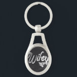 Mrs Biker honeymoon chalkboard wifey Keychain<br><div class="desc">modern cute chalkboard honeymoon wifey gifts,  wifey decoration,  wifey accessories,  wifey design for bridal shower gifts,  wedding gifts,  bachelorette gifts, </div>