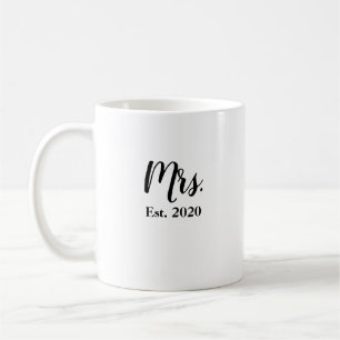 Mrs Bride Established 2020 Wedding Mug