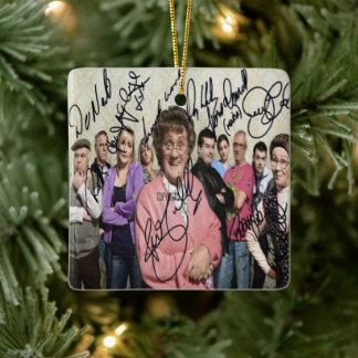 mrs browns boys signed ceramic ornament