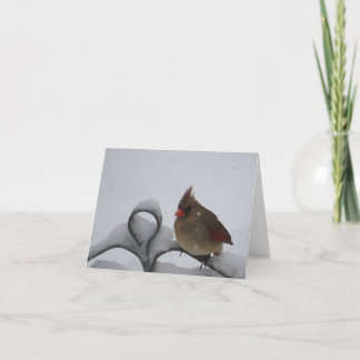 Mrs. Cardinal Notecard - Blank Inside