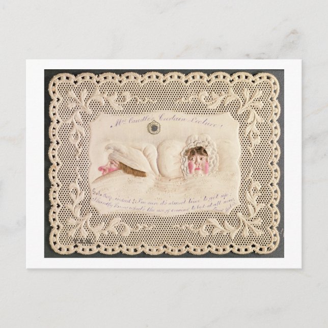 Mrs Caudle's Curtain Lecture, Victorian card from (Front)