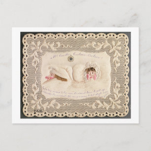 Mrs Caudle's Curtain Lecture, Victorian card from