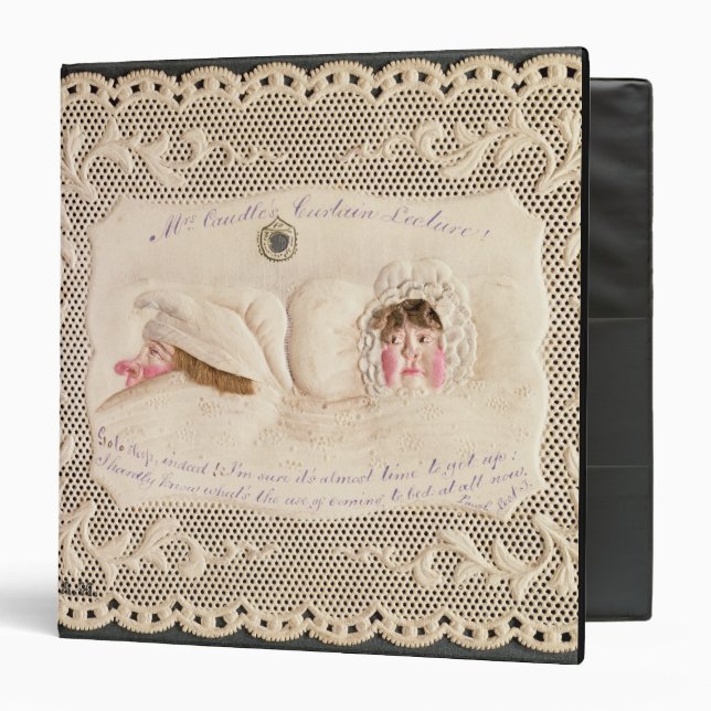 Mrs Caudle's Curtain Lecture, Victorian card from Binder (Front/Inside)