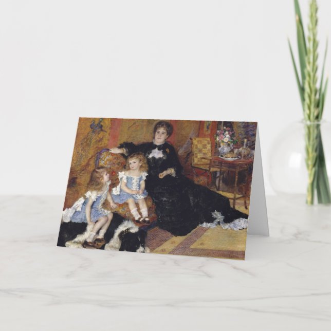 Mrs. Charpentier by Renoir Impressionist Painting Card (Front)