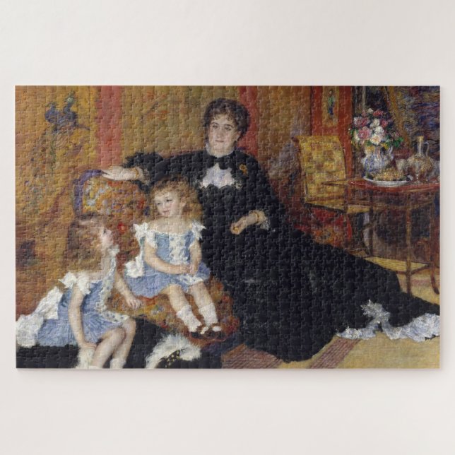 Mrs. Charpentier by Renoir Impressionist Painting Jigsaw Puzzle (Horizontal)