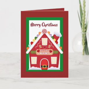 Mrs. Claus Bakery Christmas add message card