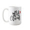 Mrs. Claus Black Script With Hat Holiday Mug
