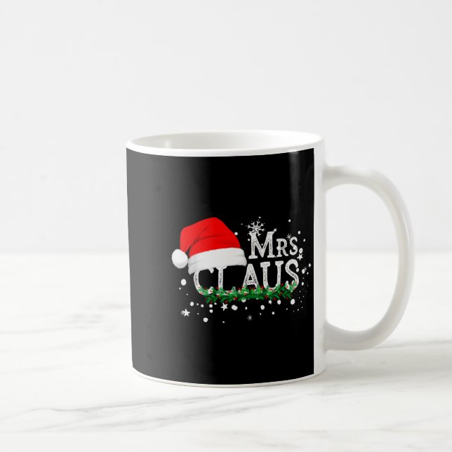 Mrs Claus Christmas Couples Matching Her Xmas Paja Coffee Mug (Right)